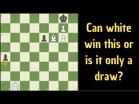 Do you settle for a draw or can you win as white?