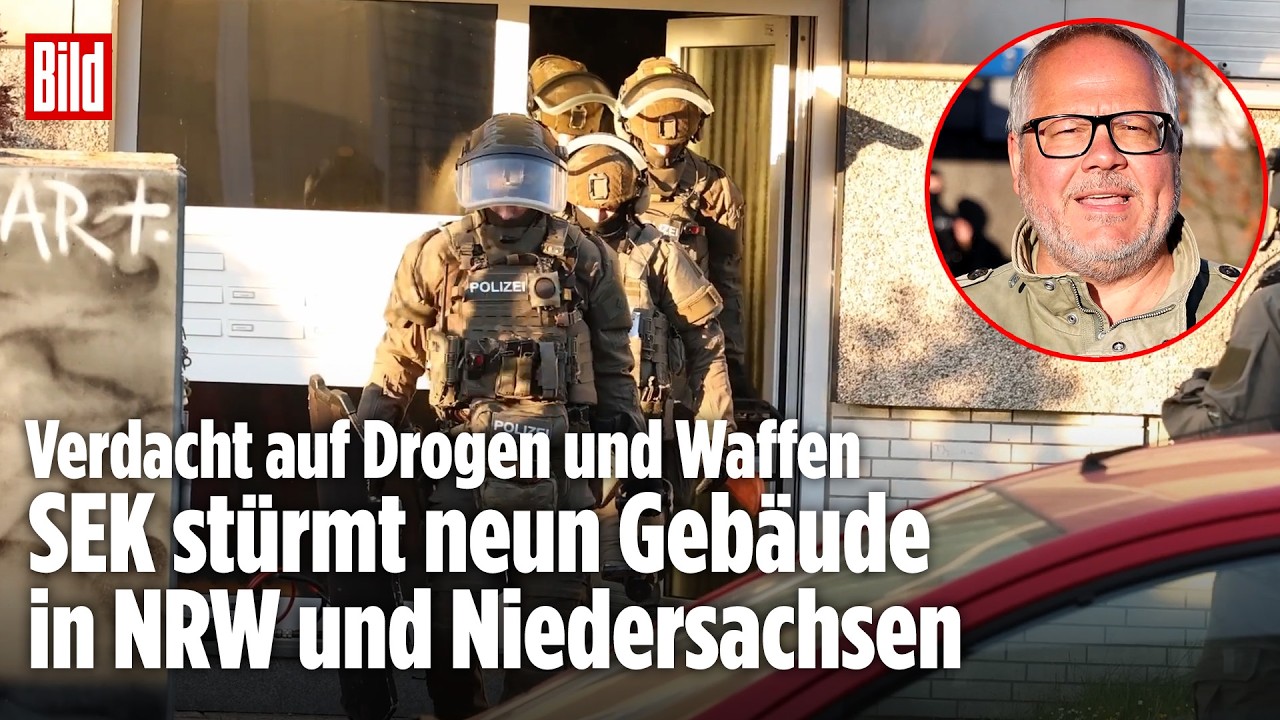 Razzia gegen Waffendealer im Ruhrgebiet: Lauter Knall erschüttert Wohngebiet
