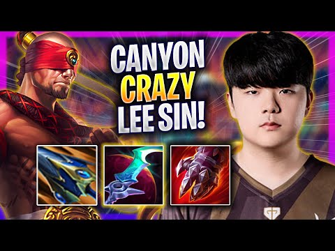 CANYON CRAZY GAME WITH LEE SIN! - GEN Canyon Plays Lee Sin JUNGLE vs Gragas! | Season 2024