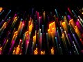 Music Notes Colorful Rays Abstract Background Looped Video Ultra HD 4K