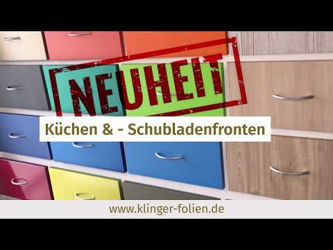 Küchenfronten mit Möbelfolie bekleben