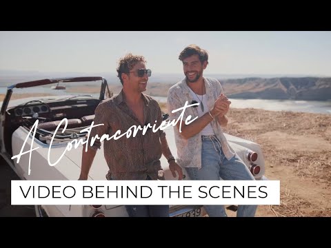 Alvaro Soler - On set of „A Contracorriente“ with David Bisbal