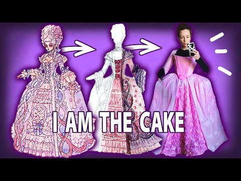 Making a Rococo dress out of cheap wedding decorations 🎀 Sakizo dress