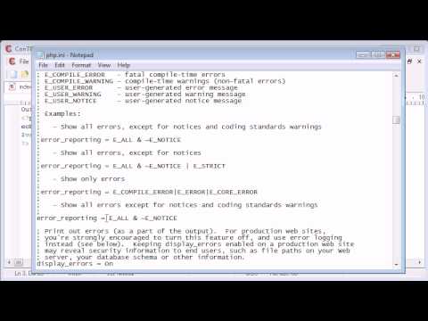 Beginner PHP Tutorial 15 More on Error Reporting