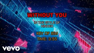 Hinder - Without You (Karaoke)