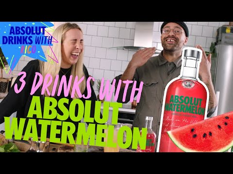 3 Drinks To Make With Absolut Watermelon! ft. Hedda Bruce | Absolut Drinks With Rico