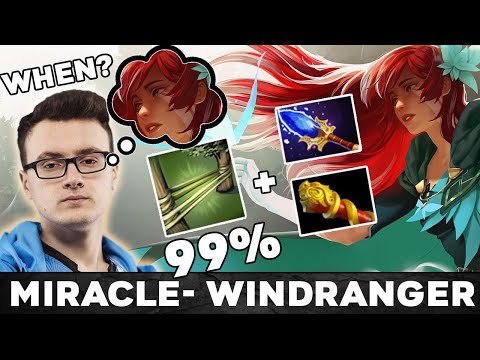 Miracle- can't wait for Windranger Arcana - Spamming WR like w33 - EPIC Shackleshots Dota 2