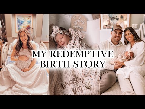 REDEMPTIVE BIRTH STORY 🕊️ | my quick & positive birth & meet our baby!