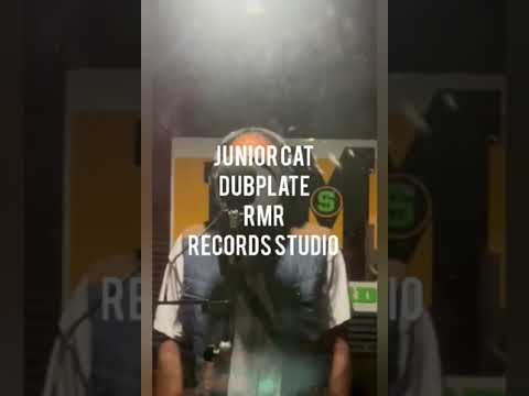 Junior cat recording dubplates at RMR Records Jamaica studio May 10 - 2022