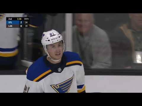St Louis Blues  vs  Los Angeles Kings | Bozak scores on one timer