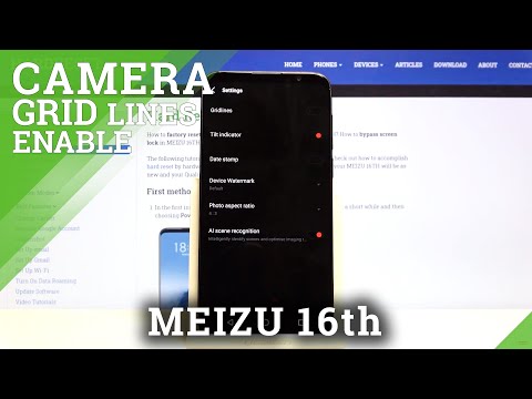 How to Enable/Disable Grid Lines in Meizu 16th – Divide Camera Screen