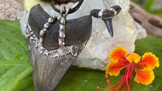 Soft Soldered Sharks Teeth Pendants