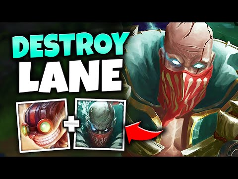 THE MOST OPPRESSIVE BOT LANE IN EXISTENCE (PYKE + ZIGGS) - League of Legends