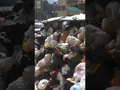 Huelga de basureros agrava crisis sanitaria en Bolivia #shorts