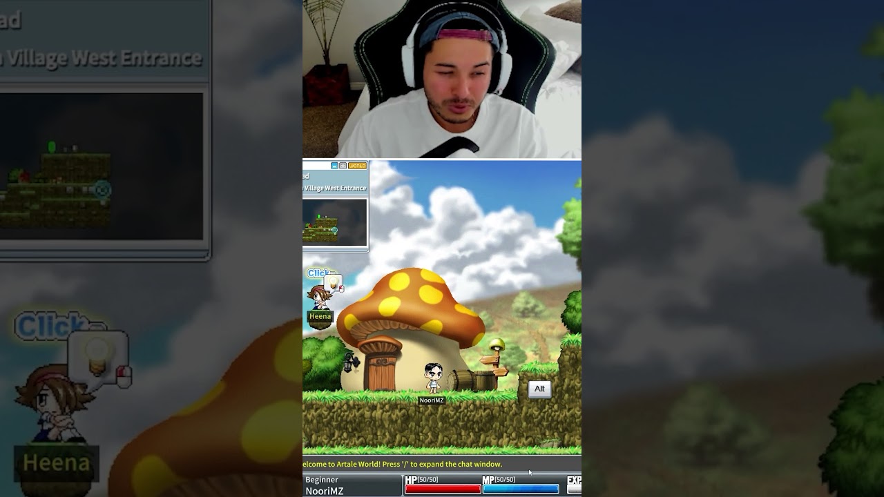 First look at OLD SCHOOL MAPLESTORY!