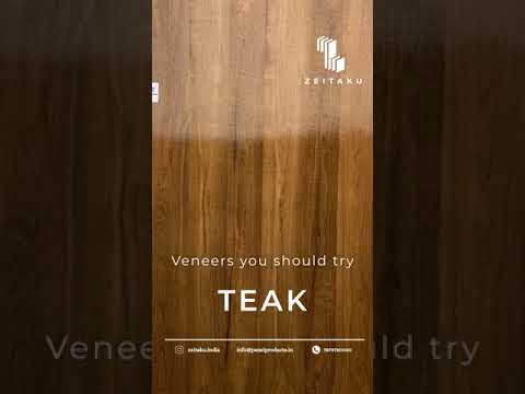 Brown teak wood veneer gurjan ost, grade: aa, thickness: 4 m...