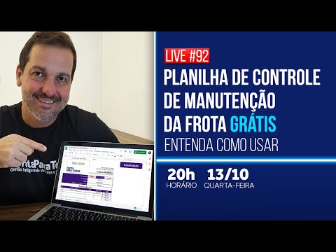 Capa do Vídeo explicativo da Planilha de Controle de Manutenção