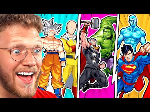 ANIME vs MARVEL vs DC TOURNAMENT of POWER!!