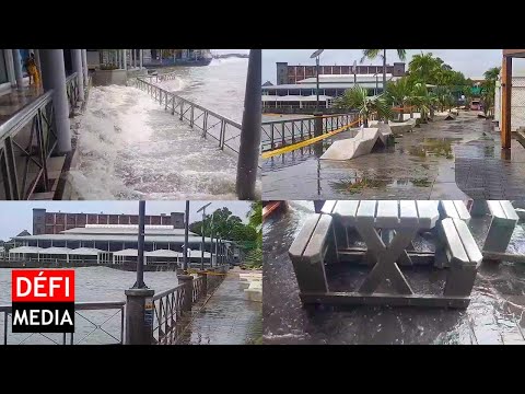 Caudan : la mer se déchaîne