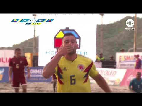 Resumen Colombia vs Venezuela - Suramericano de Fútbol Playa 2018 | Gol Caracol
