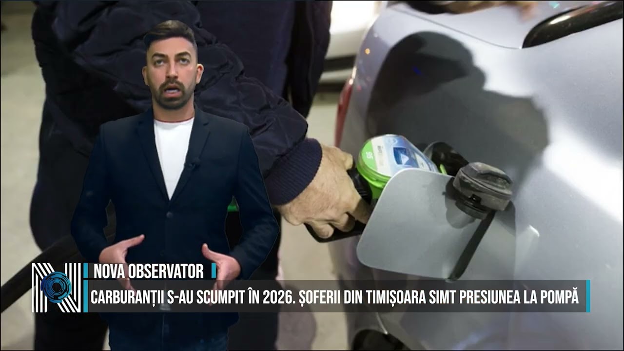 CARBURANȚII S-AU SCUMPIT ÎN 2026. ȘOFERII DIN TIMIȘOARA SIMT PRESIUNEA LA POMPĂ