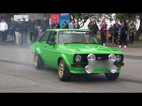 OUT OF CONTROL - Modified Cars Leaving a Car Show Sideways (Cumbria Auto Show 2023)!!!