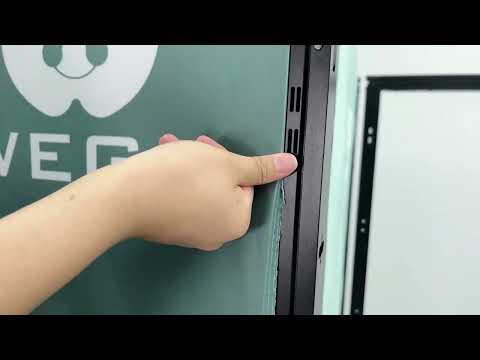 How to make the graphic cloth enter the trade show booth frame?