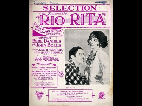 RIO RITA - musical selections played by Len Luscombe (Harry Tierney) 1927