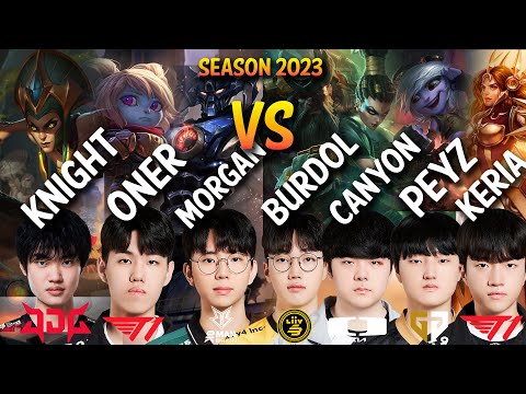 Knight, Oner, Morgan VS Keria, Canyon, Peyz, Burdol - Patch 13.14 KR Ranked