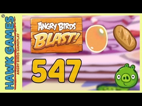 Angry Birds Blast Level 547 - 3 Stars Walkthrough, No Boosters