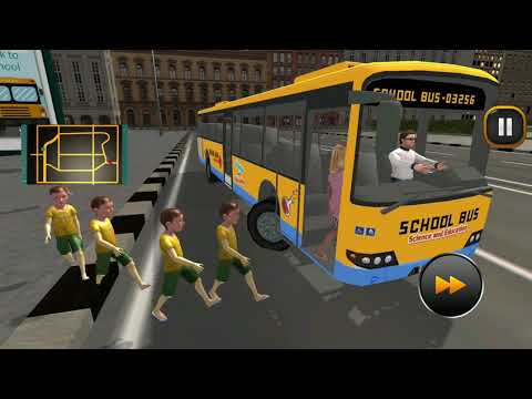 School Bus Driver Simulator 2018 : City Fun Drive #2 - Android Gameplay FHD