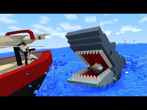 Jaws Shark Attack Animated! (Minecraft Animation)