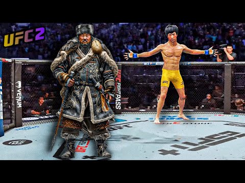 Bruce Lee vs. Genghis Khan (EA sports UFC 2)