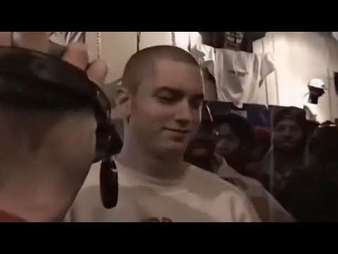 Eminem vs Kuniva: Legendary Battle in Hip Hop Shop Hosted by Proof, Feb. 17, 1996 (4K / UltraHD)