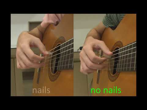 NAILS vs NO NAILS | Classical Guitar
