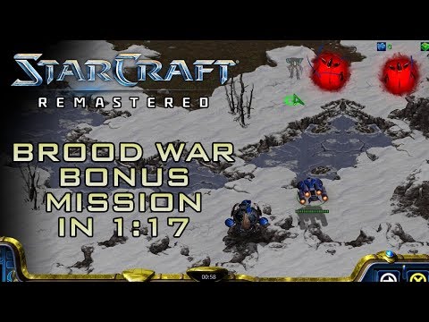 StarCraft Remastered Brood War Bonus Mission: Dark Origin (Speedrun / Walkthrough)