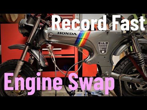 World's Fastest Engine Swap? CT70 Gets Another Lifan 140cc