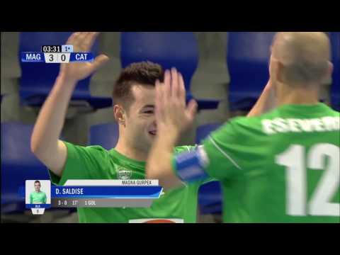 Gol Dani Saldise (3-0) en el Magna Gurpea - Catgas Energía. 1Div, J12