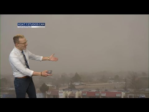 Dust storm warning continues for Albuquerque - 2pm update
