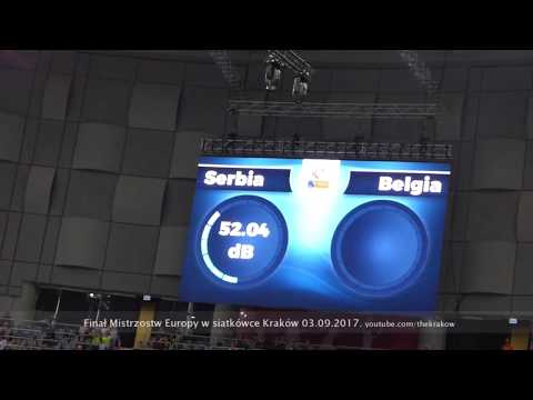 Decybelomierz Serbia-Belgia mecz o 3 miejsce ME w siatkówce Euro Volleyball 2017.