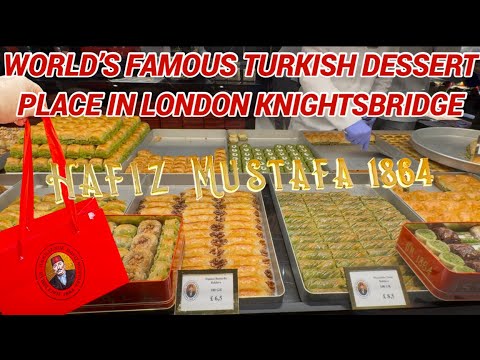 World’s Famous Turkish Dessert Brand @hafizmustafa.1864 in London Knightsbridge opposite HARRODS