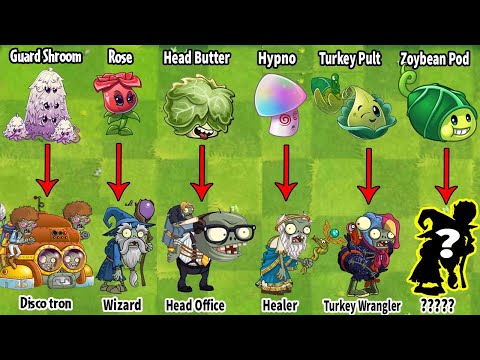 Pvz 2 Discovery - All Old New Plants & Zombies Have Same Shape & Same Skill in Game