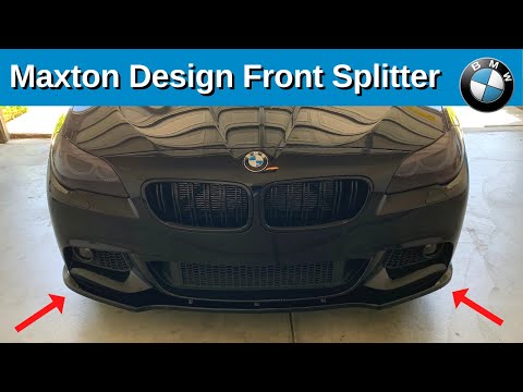 Maxton Design Front Splitter on BMW F10 with M-package | BOND Garage