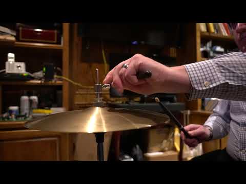 Rare  Vintage 1970 Zildjian Mini Cup Hi Hats 13" Sound Test