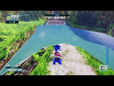 SONIC RIDERS X - Splash Canyon - Sonic [4K 60 FPS]