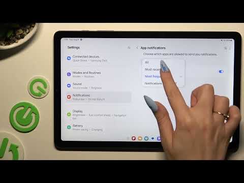 How to Turn On/Off App Notifications on SAMSUNG GALAXY TAB S6 LITE – Notifications Settings