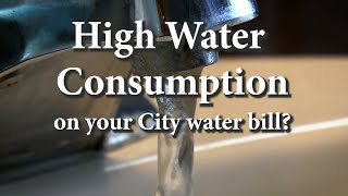 Ways to detect water leaks if your City water bill is high - September 2020