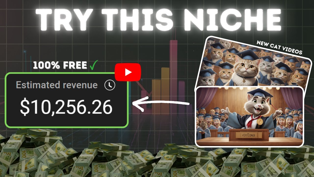Viral Cat Niche Makes $10,256/Month - YouTube Automation