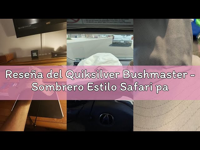 Vídeo relacionado con Quiksilver Bushmaster - Sombrero estilo safari para Hombre