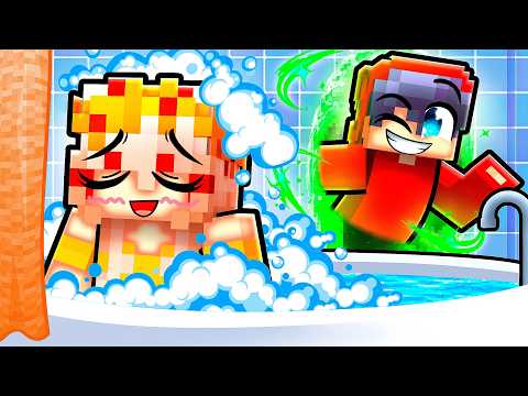 Using PORTALS to spy on my crush… (Minecraft)